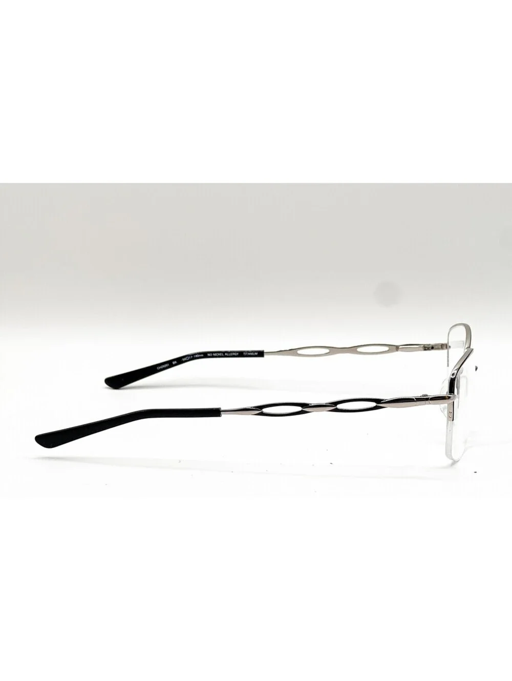 Charmant CH29201 BK Black Geometric Authentic Eyeglass Frames 54-17-140